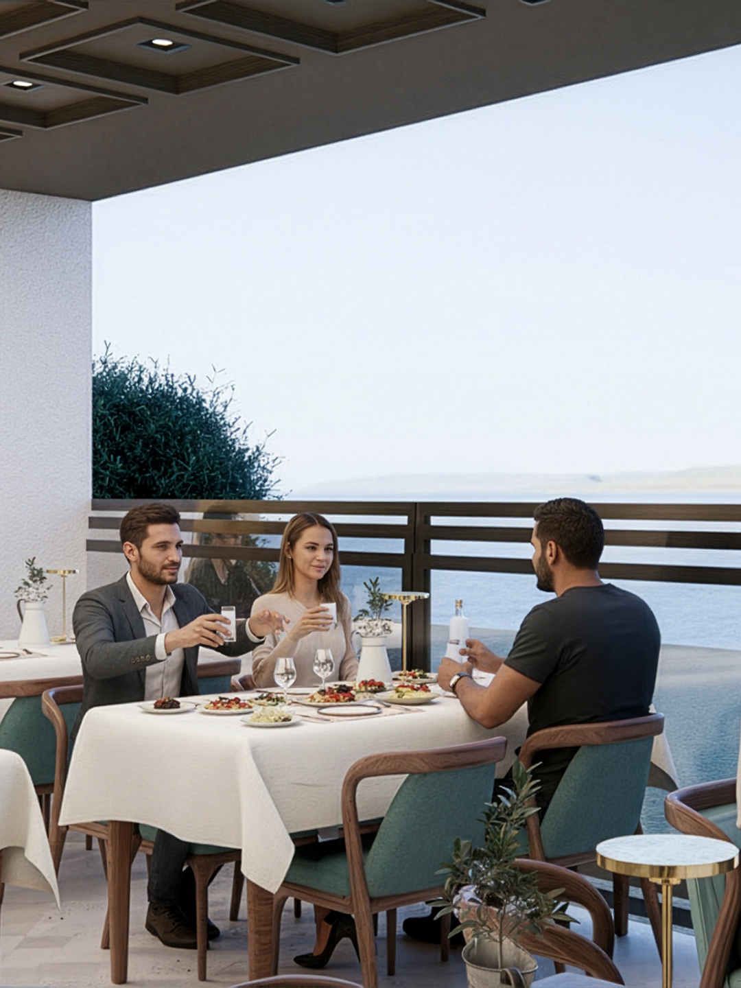 Deniz Manzarasında Rakı ve Balık Keyfi